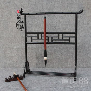 紅木毛筆架 文房雅器中的明韻風骨